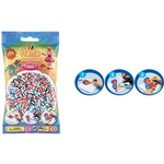 Hama Bügelperlen midi "Streifenperlen-Mix 231,10cm (91"), im Beutel Durchmesser Bügelperle midi: 5,0 mm, 2-farbig gestreift, - 1 Stück (00207-91)