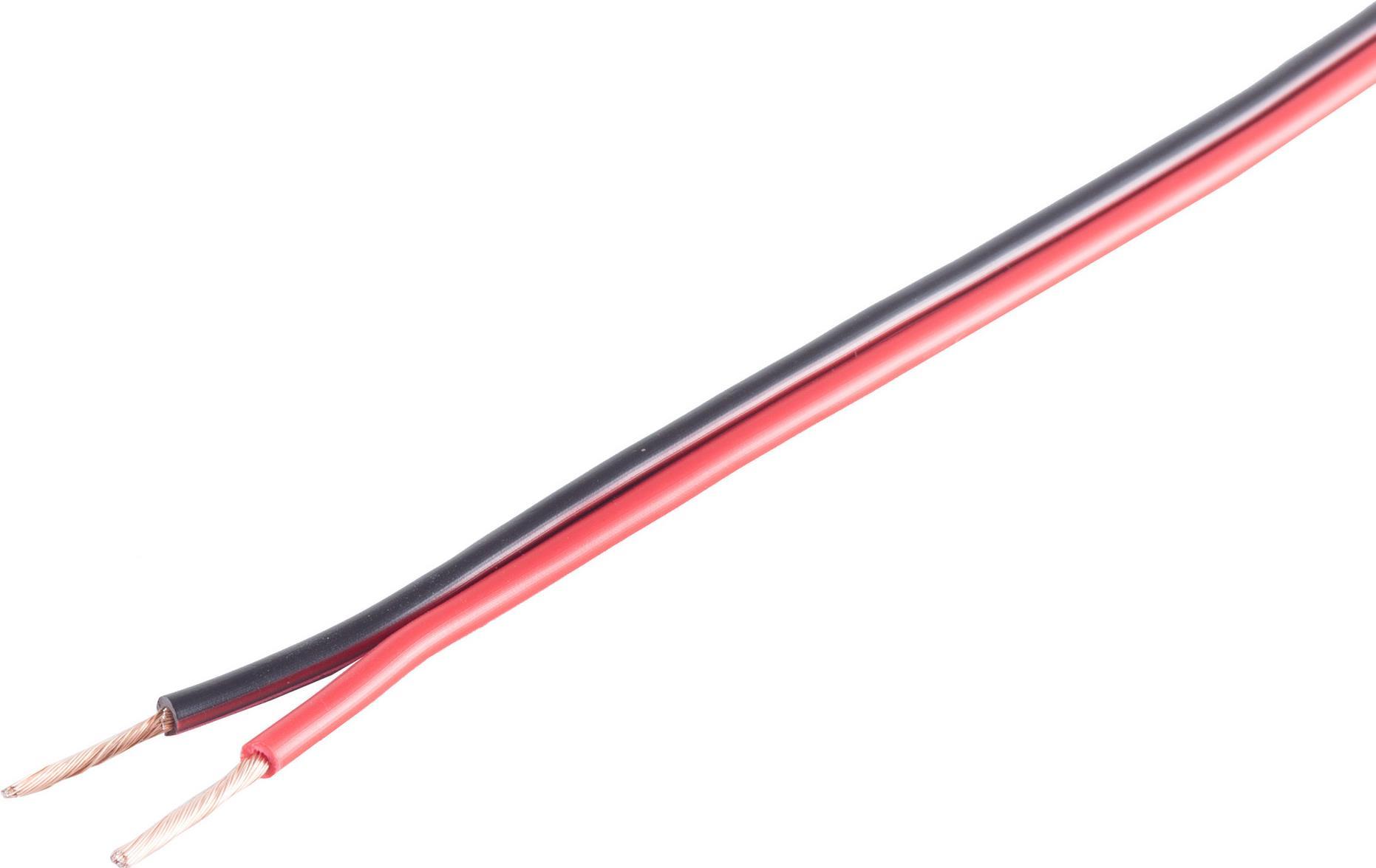 S/CONN maximum connectivity Lautsprecherkabel 1,5mm² 48x0,20 CCA rot/schwarz 10m (06-18075)