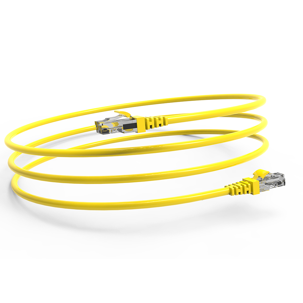 INCA ICAT6-02TS Patchkabel RJ45 Cat 6 UTP 2 m Gelb
