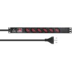 Lanview LVR-2MIT-SW-IT6 Stromverteilereinheit (PDU) 1U Schwarz (LVR-2MIT-SW-IT6)