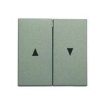 GIRA Abdeckung Jalousie-Schalter System 55, Standard 55, E2, Event, Event Klar, Event Opak, Esprit, ClassiX Aluminium 0 (029426)