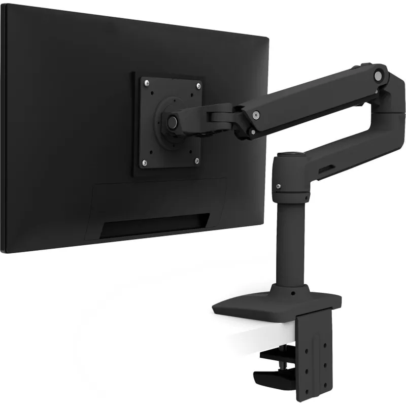 ERGOTRON LX Monitor Arm in Schwarz - Monitor Tischhalterung mit patentierter CF-Technologie für Bildschirme bis 86,40cm (34")  und 3,2-11,3 kg, VESA Standard  (geöffnet)