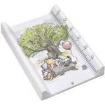 keeeper kids Wickelunterlage mit Messlatte "pawel winnie" weiß, Winnie Puuh Dekor, profilierte Seiten verhindern das - 1 Stück (1849710023800)