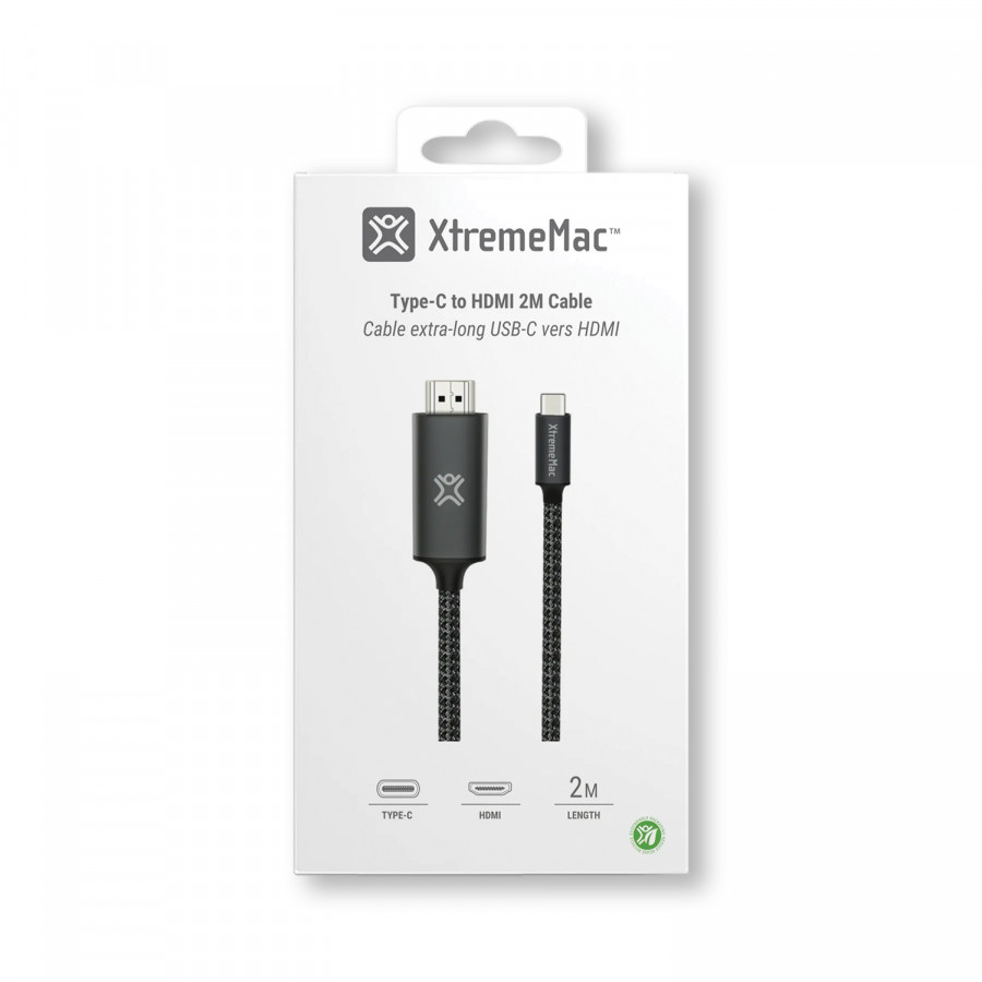 XtremeMac USB-C auf HDMI Adapterkabel 2 m 60 Hz Schwarz