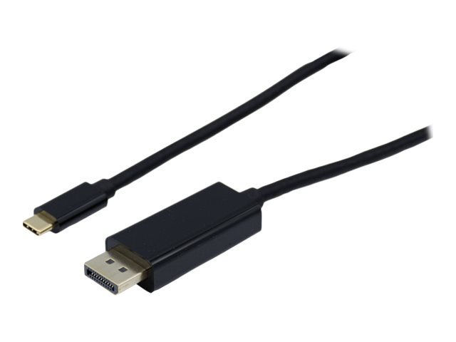 Exertis Connect USB-C zu DisplayPort 1.4 Kabel 2 m Schwarz