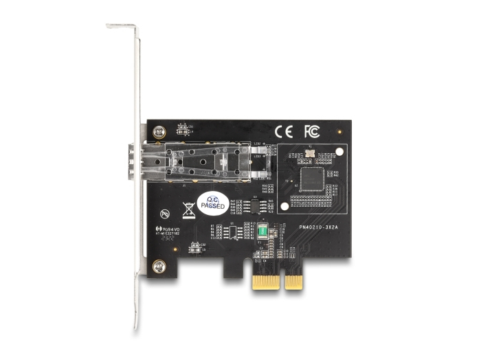 Delock PCI Express x1 Netzwerkkarte 1x SFP Slot Gigabit LAN i210, Schwarz