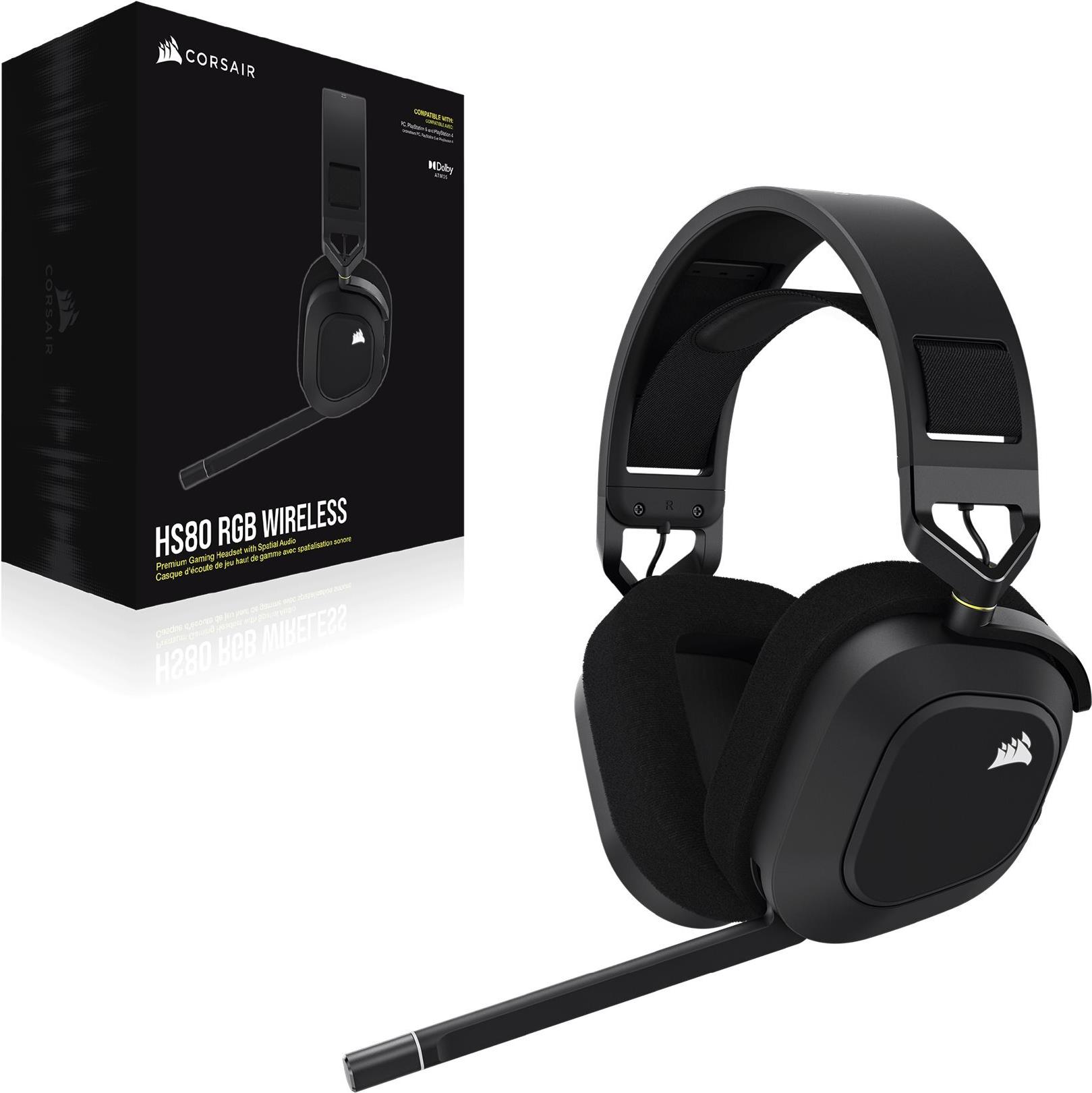 Corsair HS80 RGB USB Gaming-Headset Schwarz, Kohle