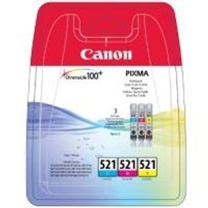 Canon CLI-521 Multipack - Tintenbehälter - 1 x Gelb, Cyan, Magenta - für PIXM...