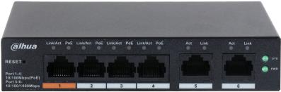 Dahua Technology DH-CS4226-24ET-375 Managed L2 Gigabit Ethernet (10/100/1000) Power over Ethernet (PoE) Schwarz (CS4006-4ET-60)