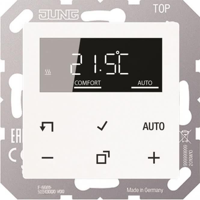 Jung Raumtemperaturregler mit Display Standard TR D A 1790 WW (TRDA1790WW)