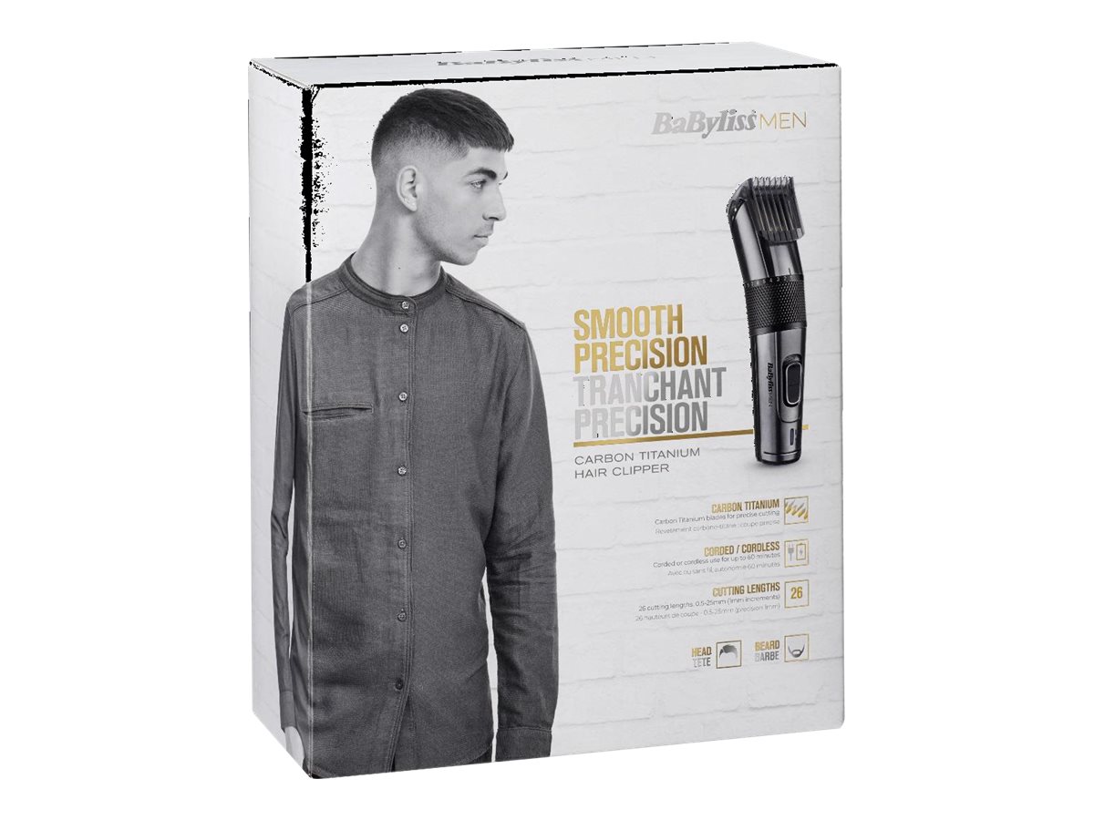 BaByliss Men E978E Haarschneider 60 min Silber Schwarz