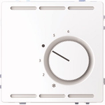 Merten Raumtemperaturregler 230 V mit Wechselkontakt und Zentralplatte (MEG5762-6035)