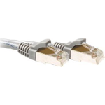 ACT Grey 25 meter LSZH SFTP CAT6A patch cable snagless with RJ45 connectors. Cat6a s/ftp lszh sng gy 25.00m (FB7025)