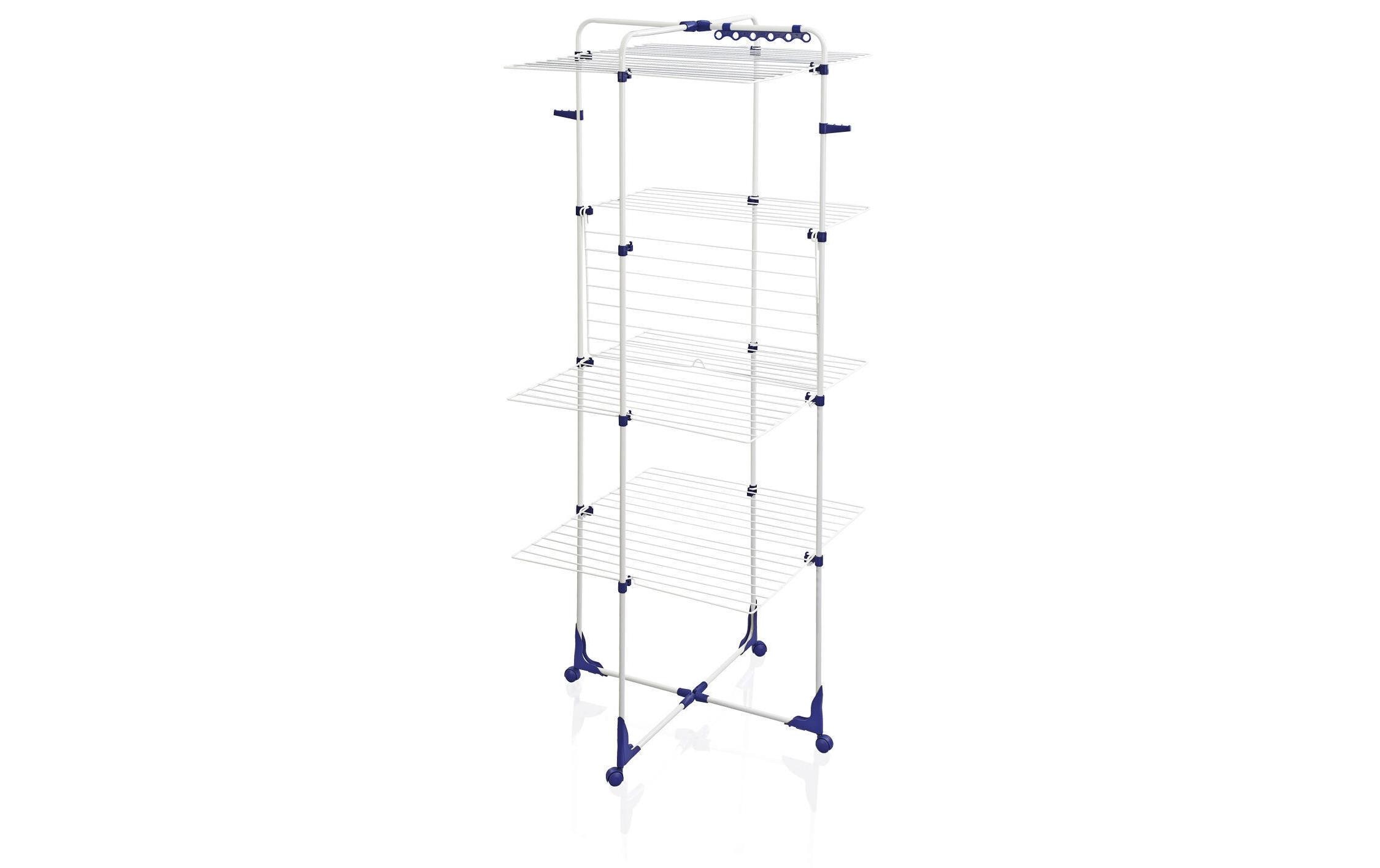 Leifheit Tower 450 Standregal Aluminium 176 cm Blau/Weiß