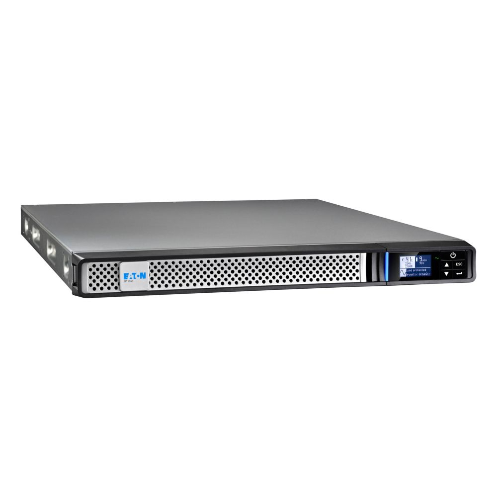Eaton 5P 1550iR Gen 2 USV 1550 VA 1350 W 1U 19" Rack Schwarz, Silber