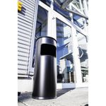 DURABLE Papierkorb Metall 17L rund mit Ascher SAFE 1 ST 333201