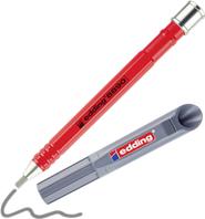 EDDING 8890 Zimmermannsbleistift mit Druckmechanismus rot HB 10H 1 Set (4-8890-1-1090)