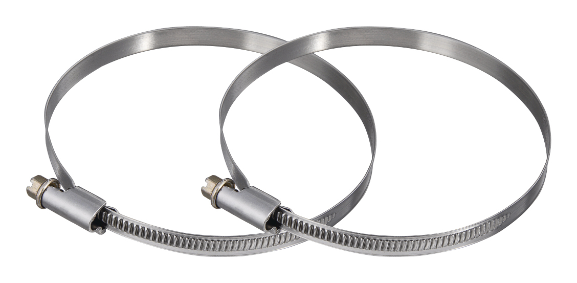Xavax Schlauchschelle 110-130 mm 2 Stück Silber