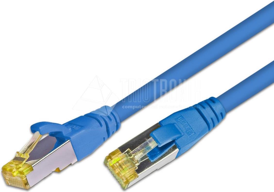 Wirewin Cat.6a AWG26 0.25m Netzwerkkabel 0,25 m Blau (PKW-PIMF-KAT6A 0.25 BL)