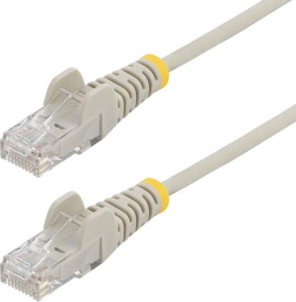 STARTECH 25CM GRAY SLIM CAT6 CABLE SNAGLESS RJ45 UTP PATCH CABLE (N6PAT25CMGRS)