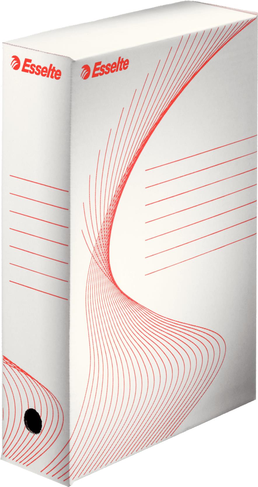 Esselte Leitz 25 Archivboxen weiß 8.0 x 25.0 35.2 cm (128080)