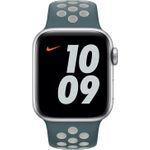 Apple MJ6G3ZM/A Smartwatch-Zubehör Band Grün - Silber Fluor-Elastomer (MJ6G3ZM/A)
