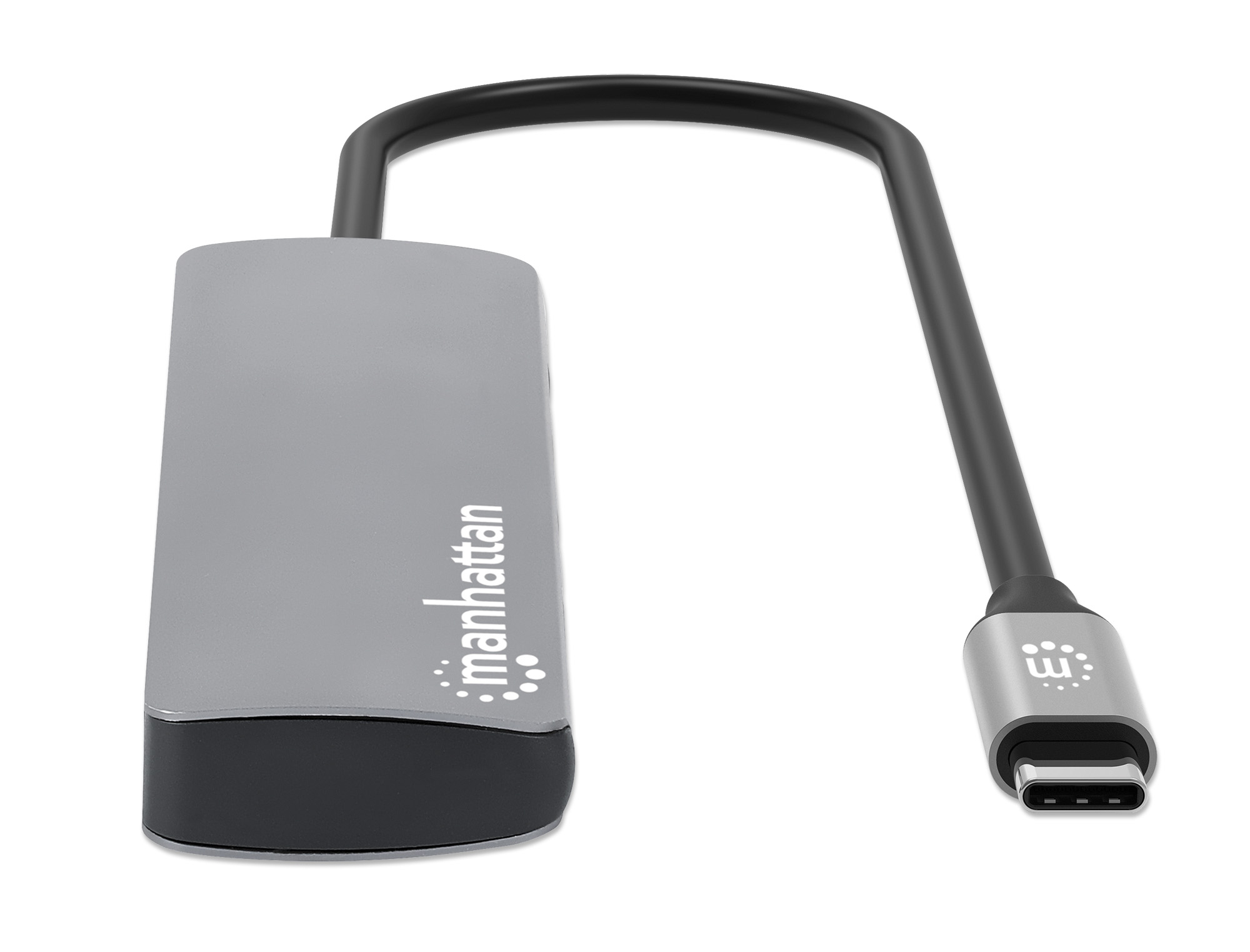 Manhattan 190459 Dockingstation USB-C 3.2 Gen 1 HDMI 1GbE Space-grau