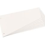 herlitz Trennstreifen, trapezförmig, Manila-Karton, weiß für DIN A4, gelocht, 120 x 230 mm, zur übersichtlicheren (10838506)