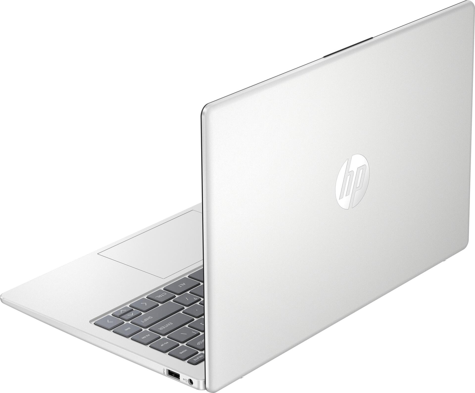 HP 14-em0154ng Laptop 35,6 cm (14") Full HD AMD Ryzen™ 5 7520U 16 GB LPDDR5-SDRAM 512 GB SSD Wi-Fi 6 (802.11ax) FreeDOS Silber (8L356EA#ABD)