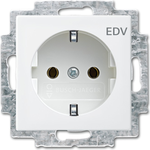 Busch-Jaeger 2011-0-6235. Buchsen-Typ: CEE 7/3. Produktfarbe: Silber, Weiß. Ausgangsspannung: 250 V, Ausgangsstrom: 16 A (2011-0-6235)