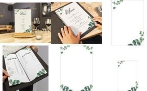 Sigel Motivpapier weiss/gruen DIN A4 90 g/m (DP679)