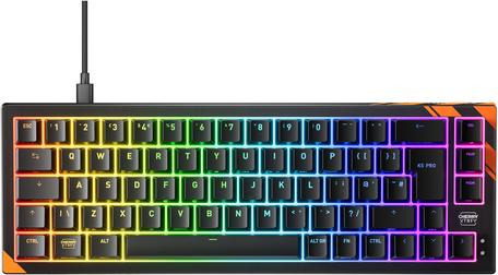CHERRY K5 PRO TMR COMPACT Gaming Tastatur QWERTY UK Schwarz/Orange 65%
