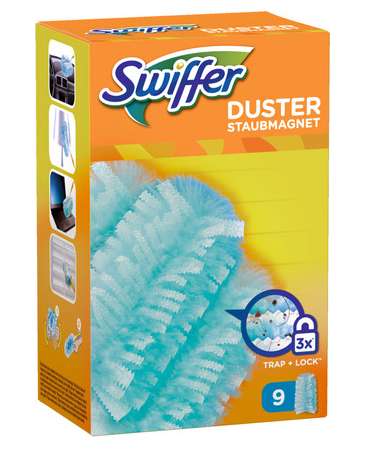Swiffer Staubmagnet Staubtücher 9 Stück Blau