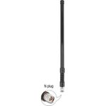 Delock WiFi 5.8 GHz Antenne N Stecker 7 dBi omnidirektional mit Stahlfeder schwarz (90765)