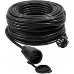 VERTEX PZO50M Einziehbares Verlängerungskabel 50 m 3x2,5 mm Schwarz (PZO50M)