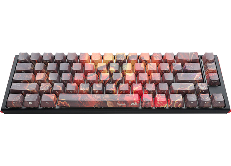 Ducky One 3 SF Doom Limited Edition Mechanische Gaming-Tastatur USB QWERTY Deutsch 65% RGB Mehrfarbig