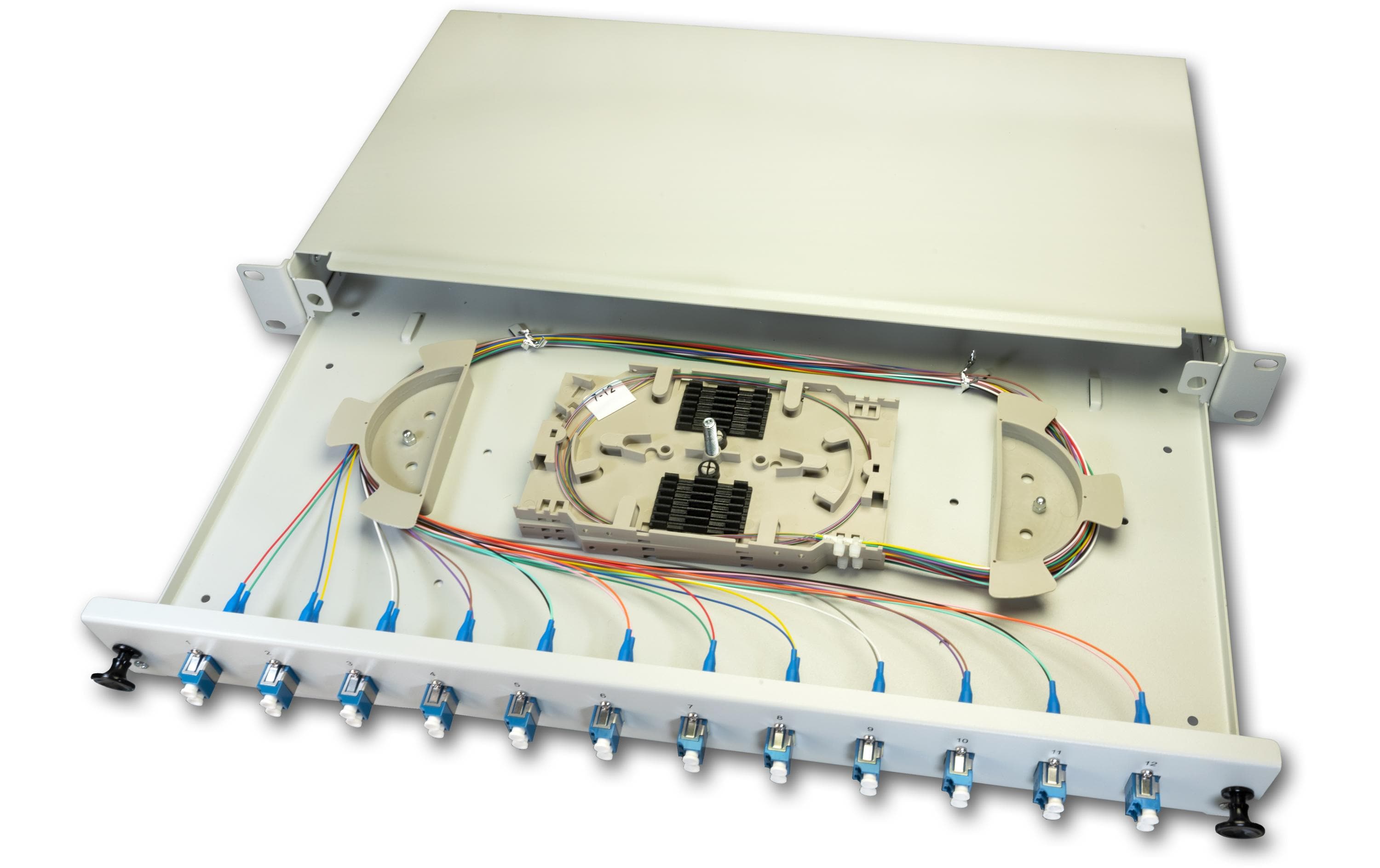 Lightwin SPBOX 24E09 OS2 DSC LWL Spleißbox 24 Fasern Grau