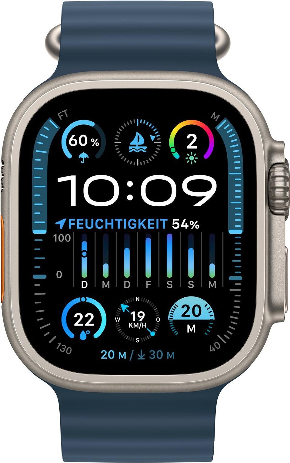 AppleWatch Ultra 2 Titanium Cellular 49mm Ocean blau MREG3FD/A