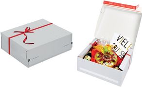 ColomPac® Exclusiv Geschenkbox mit Schleife/CP0689202 241x 166x 94mm E-Welle wß (CP0689202)