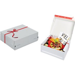 ColomPac® Exclusiv Geschenkbox mit Schleife/CP0689202 241x 166x 94mm E-Welle wß (CP0689202)