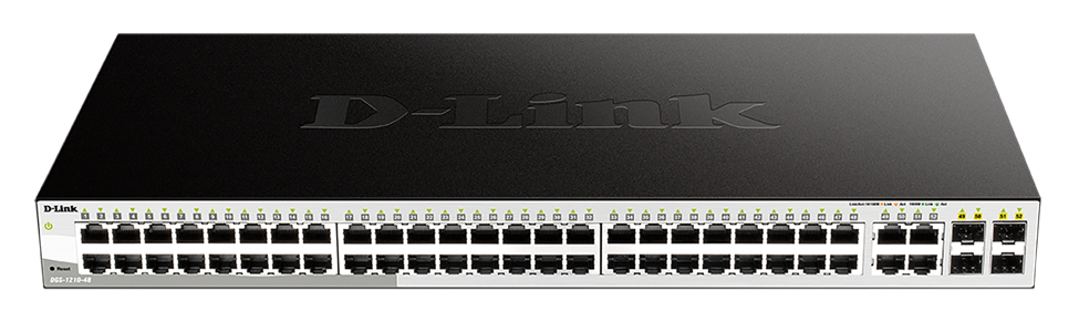 D-Link Web Smart DGS-1210-48 Managed Switch 48 Ports 4x SFP Gigabit Ethernet Schwarz
