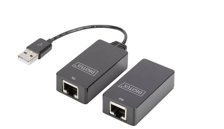 Digitus DA-70139-2 USB 1.1 Extender (Verlängerung) über Netzwerkkabel RJ45 45 m (DA-70139-2)