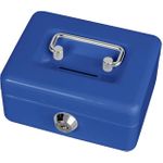 MAUL Geldkassette mit Münzeinwurf, blau aus lackiertem Stahl, Sicherheitszylinderschloss mit 2 (56030-37)