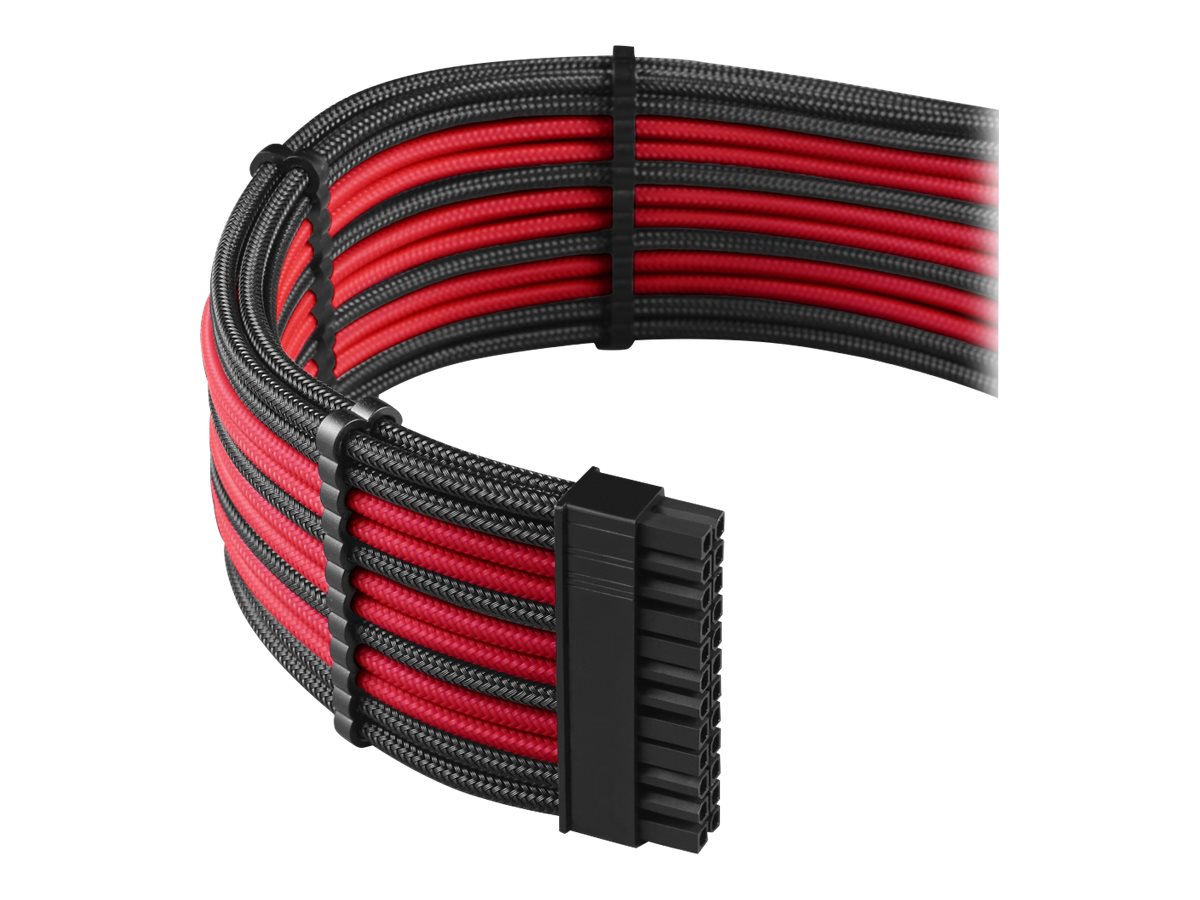 CableMod PRO Series ModMesh Verlängerungskabelset Schwarz/Rot