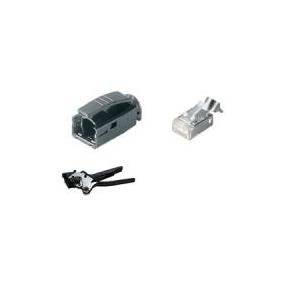 Telegärtner STX Knickschutztülle, grau, für RJ45 Stecker Kat.6, Telegärtner Bestell-Nr. J80026A0000 - 10 Stück (H86011A0001)