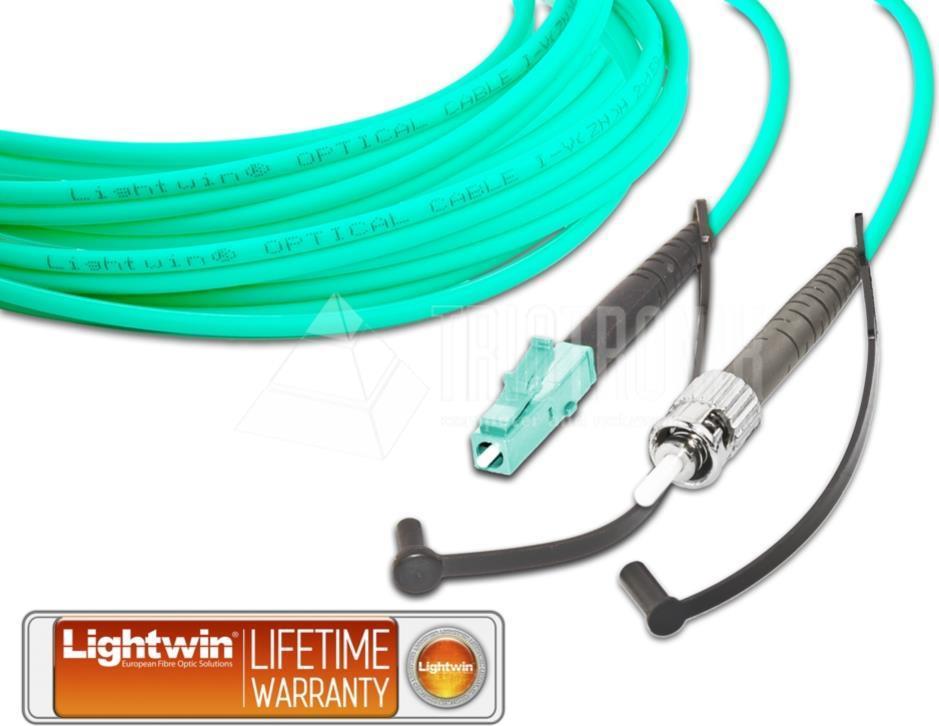 Lightwin High Quality Simplex LWL Patchkabel, MM OM3, LC - ST LWL Patchkabel (LSP-50 LC-ST 1.0 OM3)