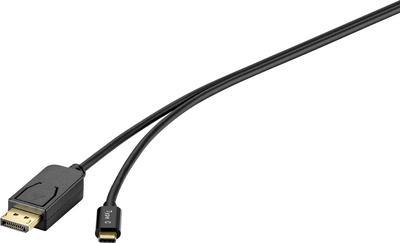 Renkforce RF-4538166 Videokabel-Adapter 1,8 m DisplayPort USB Typ-C Schwarz (RF-4538166)