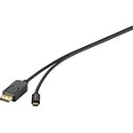 Renkforce RF-4538166 Videokabel-Adapter 1,8 m DisplayPort USB Typ-C Schwarz (RF-4538166)