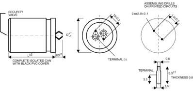 Epcos Elektrolyt-Kondensator SnapIn 10 mm 470 µF 400 V/DC 20 % (Ø x H) 35 mm x 45 mm B43504-A9477-M 1 St. (B43504-A9477-M)