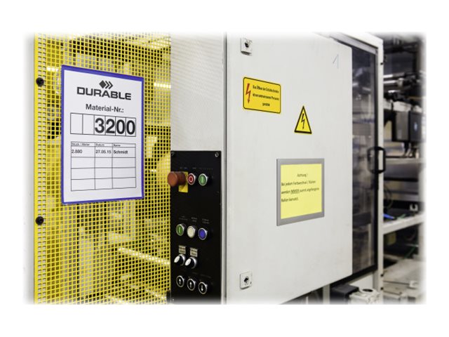 DURABLE Dokumentenhalterung A4 magnetisch Dunkelblau 50 Stück